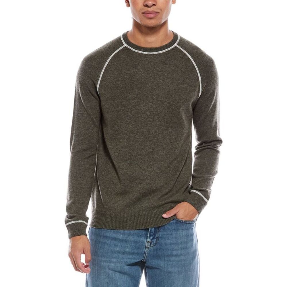Brodie Cashmere Mens Overlock Wool & Cashmere-Blend Sweatshirt